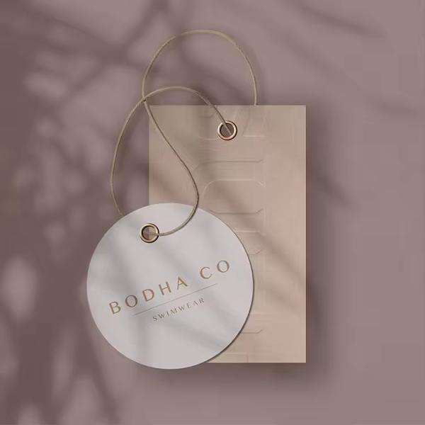 Custom Clothing Gift Tags Customised Clothing Labels Transparent Embossed Print Clothing Tags