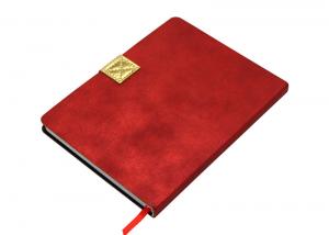 China Red Gold Custom Journal Printing With Magnetic Closure PU Leather Cover wholesale