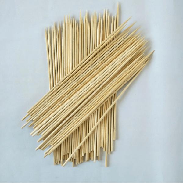 Non Stick BBQ Bamboo Sticks Not Coated Bamboo Grilling Skewers Hygienic And Convenient