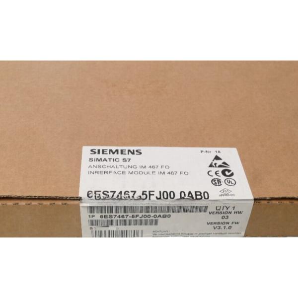 SIEMENS 6ES7467-5FJ00-0AB0 SIMATIC S7-400, INTERFACE IM467 FO PROFIBUS-DP MASTER INTERFACE FOR CONNECTION OF FIELD DEVICES ACCORDING TO PROFIBUS-DP