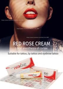China Red Rose Numb Anesthetic Cream 10g Permanent Makeup Lidocaine Numbing Cream Apply For 20 Mins Numb For 5-6 Hours wholesale