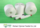 China 20S - 60S Virgin Raw White Ring Spun Polyester Yarn Good Twist For Sewing Garment on sale