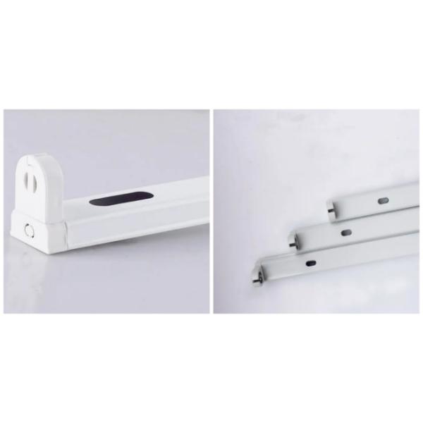 Linkable T8 LED Tube Light Fixture 120CM Single Light Fitting LED Tube Bracket