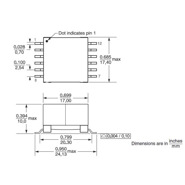 SA3550 = GA3550-BL Gate Drive transformer for use with TI UCD3138 Digital Power Controllers