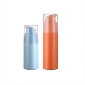 China Cylinder plastic cosmetic airless container 30ml 50ml PP PCR bottle wholesale