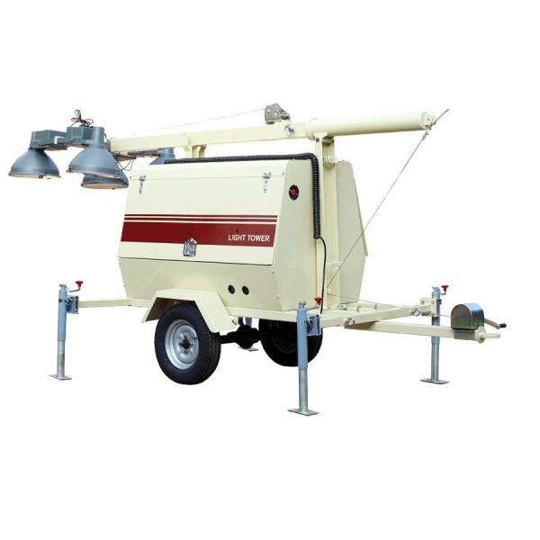4kw to 15kw mobile trailer portable lighting tower generator
