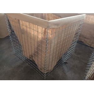 Military Sand Barriers 4mm Spiral Zn Coated 2mm Geotextile