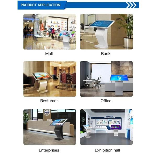 All In One Interactive Self Service Kiosk 21.5 32 43 55 Inch Touch 1920 X 1080