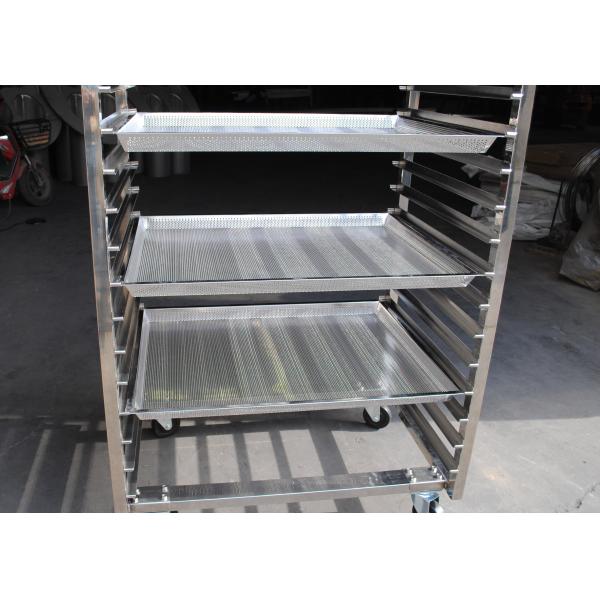Ss201 15 Layer Bread Trolley For Fast Food Kitchen Equipment