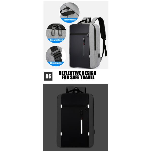 Sympathybag Wholesale Multi-Functional Men Casual Computer Waterproof School Rucksack Bag Laptop Backpack with USB