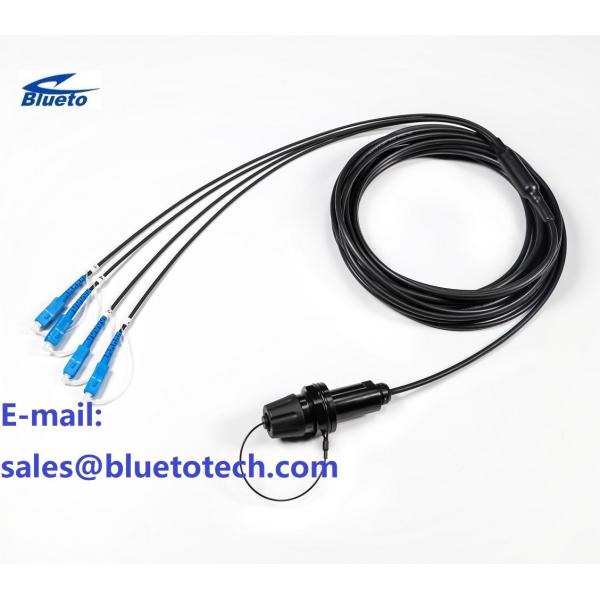 XBEAM Expand Beam Optical Fiber Patch Cable 2/4core Armored Field Fiber Optic Patch Cord with Cable Drum