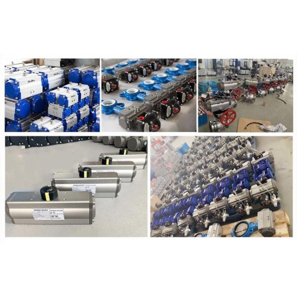 Silver Aluminum Alloy Rack and Pinion Pneumatic Actuator DA032