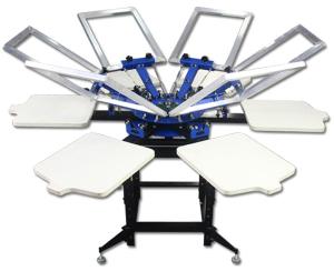 6 color screen printer
