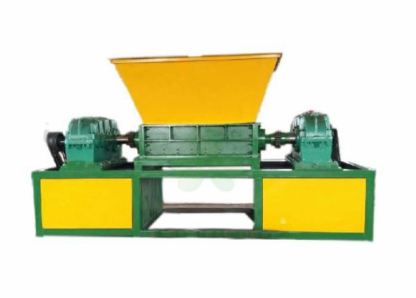 Quality High Output Double Shaft Plastic Can Crusher / Recycling Shredder Machine for sale