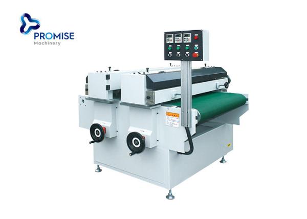Quality PVC Wood Floor UV Coating Machine Precise Stain Brushing With Two Heads for sale