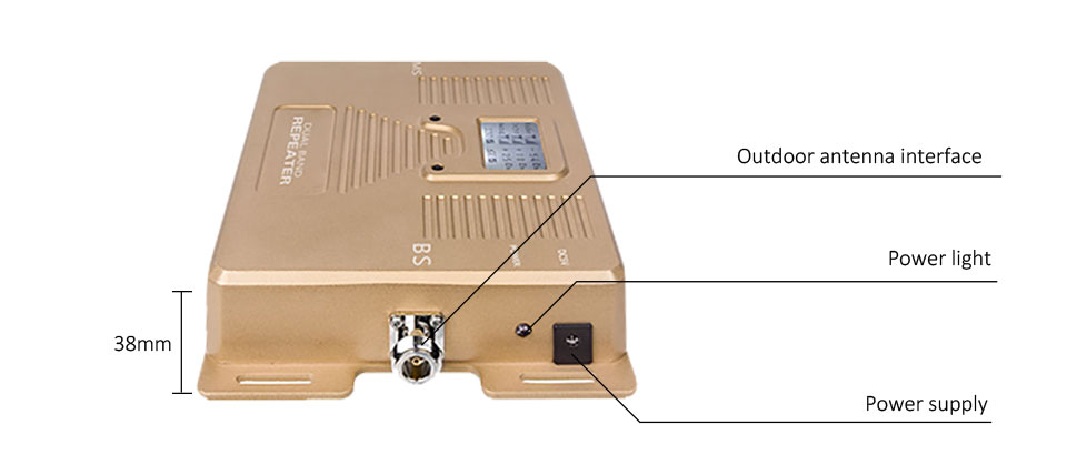 70dB Gain Dual Band Signal Repeater EGSM 1800MHz Output Power 20dBm