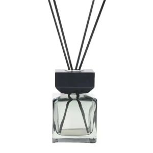 Square glass bottle aromatherapy aroma reed diffuser bottle