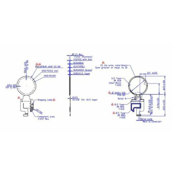 1.28 inch AMOLED display pin definition diagram