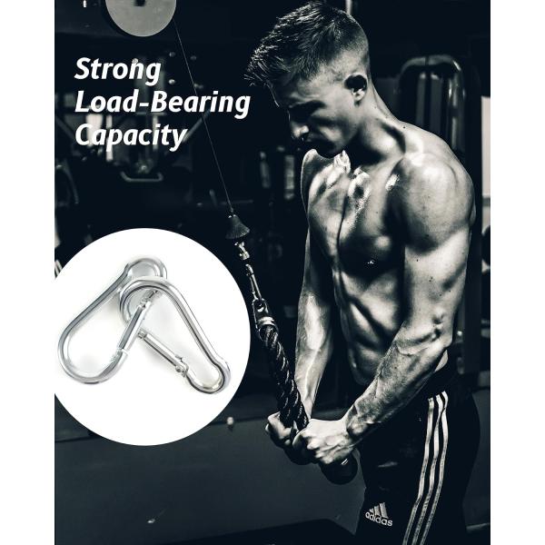 Polished Finish Stainless Steel 304 Rigging Carabiner Snap Hooks DIN5299c Spring Hook