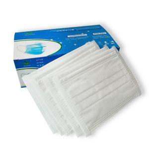 China White Disposable Earloop Face Mask Latex Free With Easy Degradation wholesale