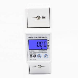 China 35SD Multi-function display DIN Rail Single Phase 2P Digital Power meter wholesale