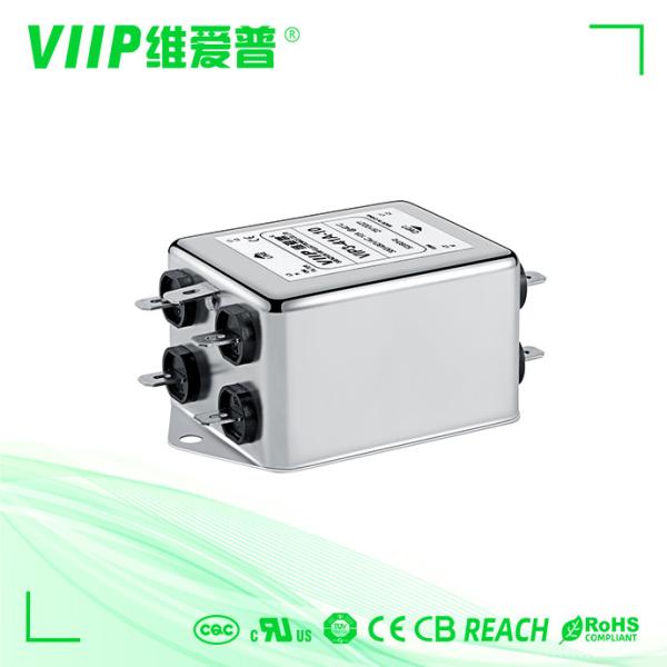 Quality 1A-200A 250 / 440VAC Screw Connection 3 Phase Power Line Noise Filter Low Pass EMC for sale