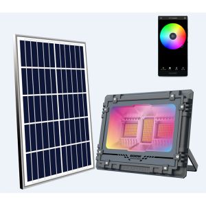 China IP66 Waterproof RGB Solar Street Flood Light With Aluminum SMD5050 wholesale
