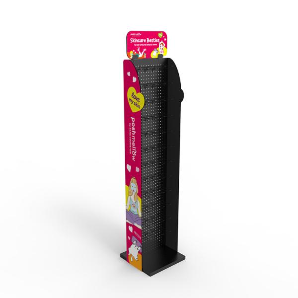 Customized Eyeshadow Display Rack Palette Metal Display Stand Cosmetic For Supermarket