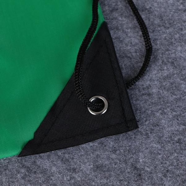 210D Polyester Bundle Pocket Reusable Grocery Tote Bags Nylon Drawstring Backpack