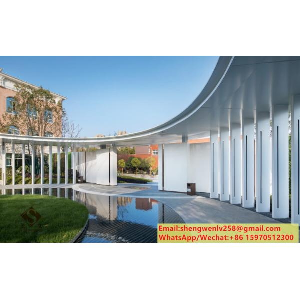 Customized metal facades aluminium cladding sheet with round holes pattern