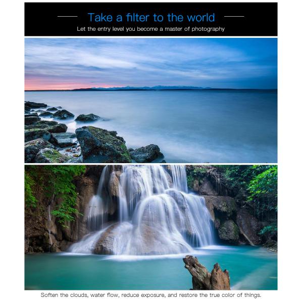 HD Optical Glass ND Camera Lens Filter , Aluminum Alloy Frame ND1000 Filters For Camera Lens