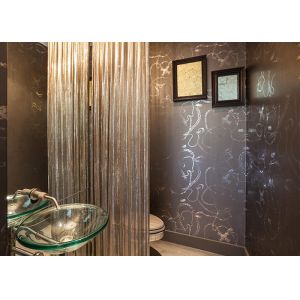 Fashion Brass / Aluminum Alloy Metallic Mesh Colth Sequin Fabric