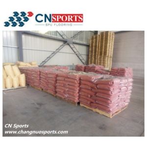 Playing Field Wet Pour Rubber Granules Resilient Surfacing Material
