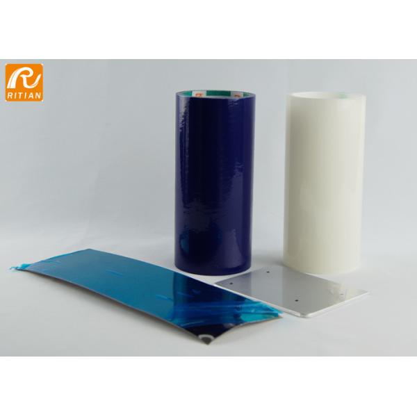 Blue 0.05mm Aluminum Protective Film For Metal Sheet Surface