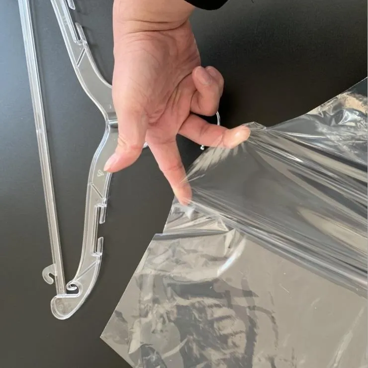 LDPE Transparent Clear Dry Cleaning Custom Printed Waterproof Plastic Garment Cover Bag