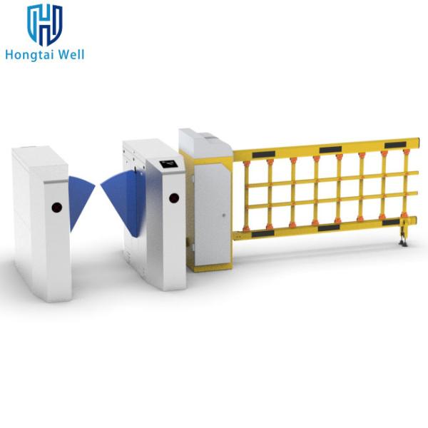 Quality IP65 Flap Barrier Turnstile Dynamic Temperature Measurement Face Recognition for sale