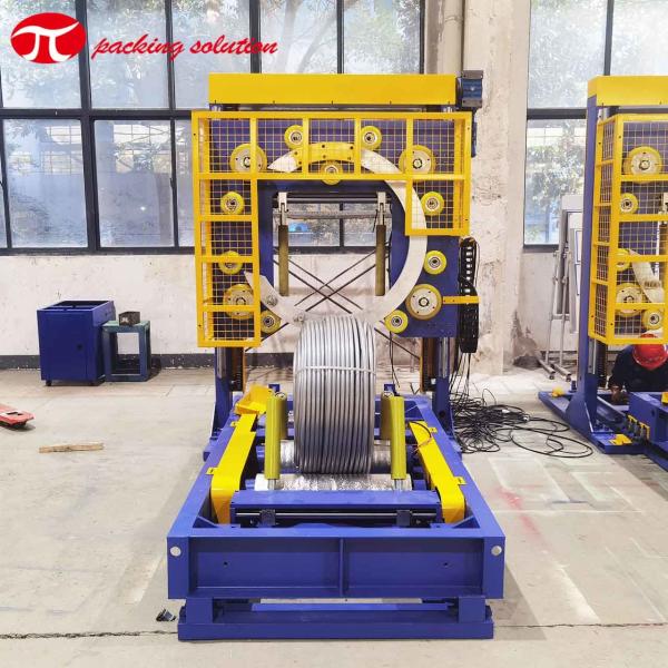 Quality Electric Copper Coil Packing Machine With Welding Stacking Circumferential Labeling System for sale