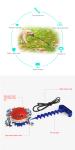 Indestructible Natural TPR Dog Molar Chew Toy Toothbrush Drawstring Ball