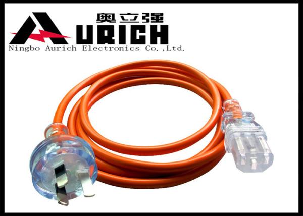 Quality Reliable SAA Approval Australia Power Cord 10A 250V 3 Pin To IEC 320 C13 Plug for sale