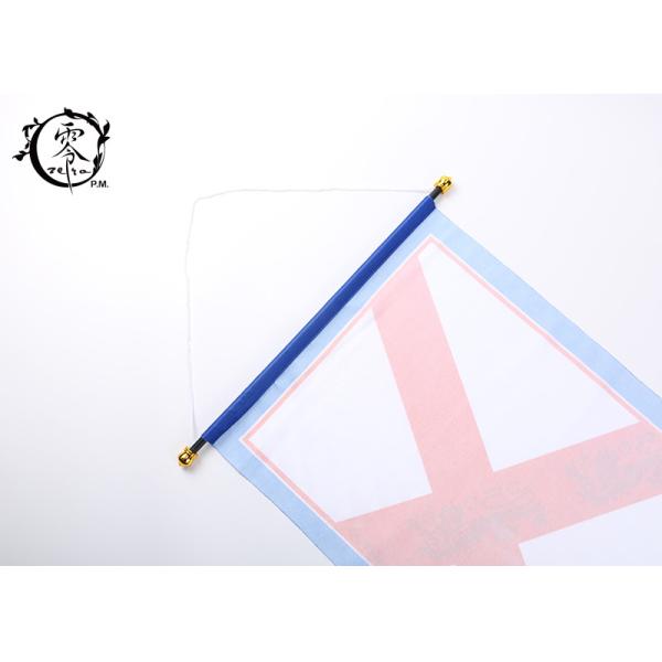 Vivid Color England National Hanging Soccer Team Flags Sublimation Printed On Polyester Peach Skin