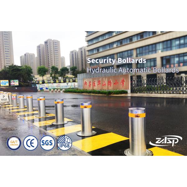 RAL Colors Retractable Automatic Bollards For Driveways Vehicle Access Control