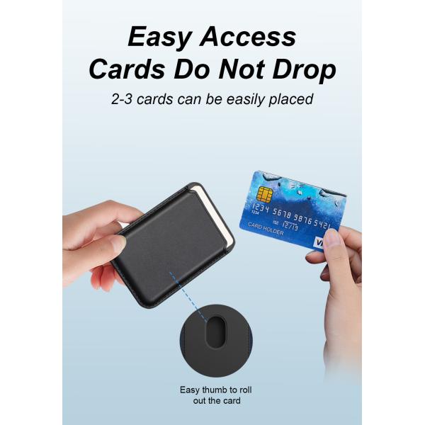 Custom Leather Phone Case Magnetic Cell Phone Business Card Holder Luxury For IPhone Samsung