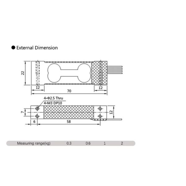High Precision Mini Beam Load Cell for Platform Scale Customized