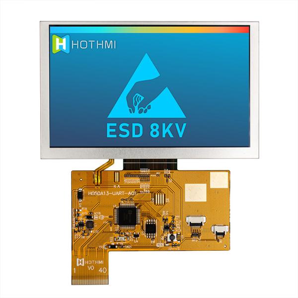 5.0 Inch Smart Serial 800x480 UART TFT Display Screen Sunlight Readable