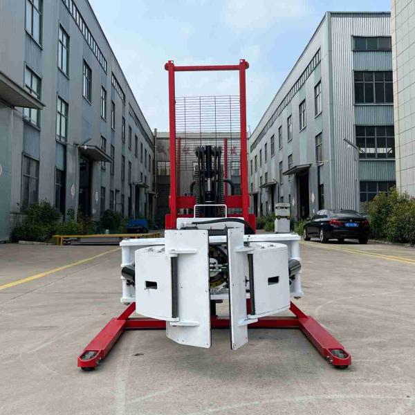 500kg 700kg 1000kg 90 Degree Semi Electric Roll Stacker With Fixed Leg For Stability