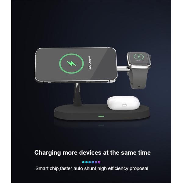 Distance 5mm Fast Wireless Charging Stand Zinc Alloy Phone Stand