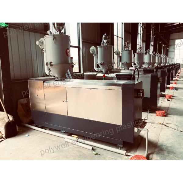 PA66 GF25 Strip Single Screw Plastic Extruder Machine For Thermal Barrier Aluminum Profile