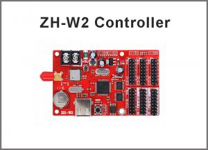 China wifi controller ZH-W2 wifi+USB communication led sign control card 1024*64pixels support P10,p13.33,p16,p20,p4.75 wholesale