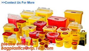 China Yellow Plastic Medical Sharp Container for needles, Health and Medicals use disposable 5L Sharp container, sharp contain on sale