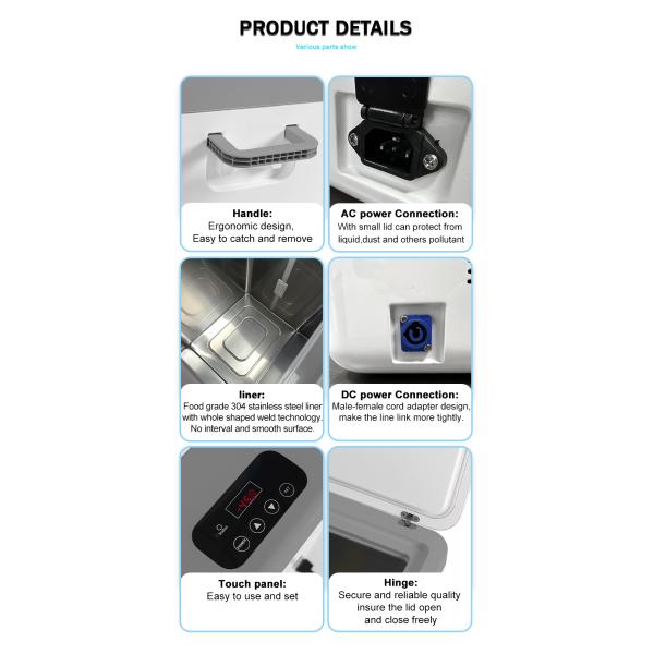 25L Solar Portable Vaccine Medical Cryogenic Freezer for Lab and Hospital Applications